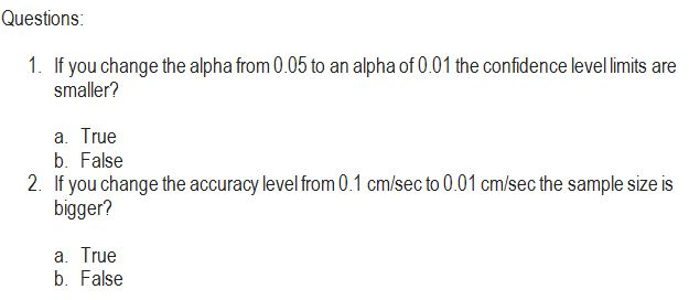 Solved Questions 1. If you change the alpha from 0.05 to an | Chegg.com