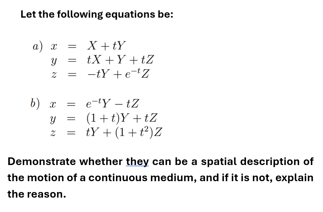 Solved by an EXPERT Let the following equations | Chegg.com