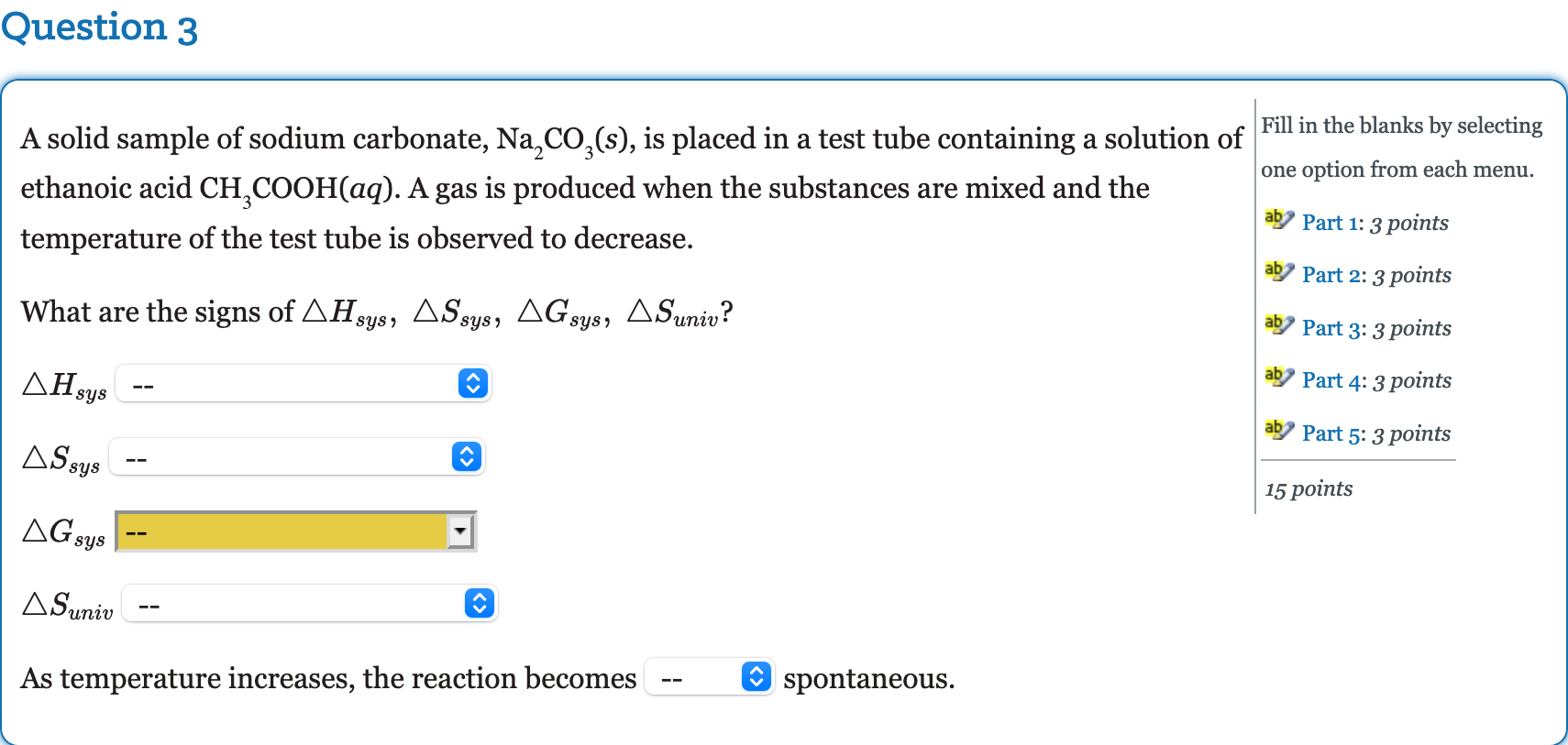 Solved Question 3 A solid sample of sodium carbonate, Na | Chegg.com