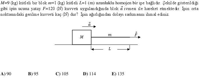 Solved A Block Of Mass M 9 Kg Is Tied To A Homogeneou Chegg Com