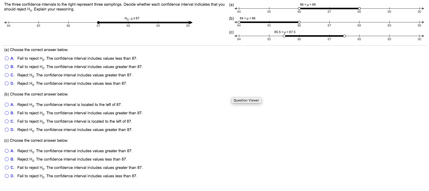 Solved The three confidence intervals to the right represent | Chegg.com