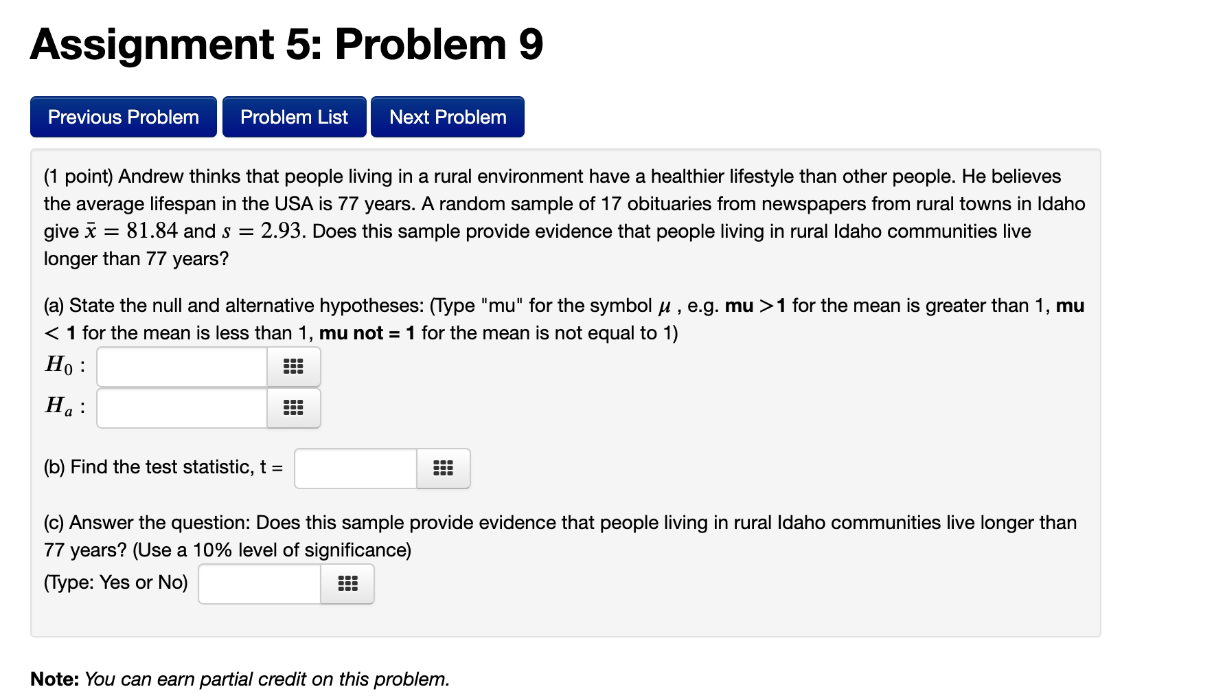 Solved Assignment 5 Problem 9 Previous Problem Problem L Chegg Com