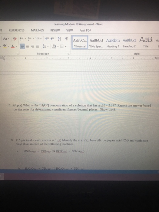 Solved Learning Module 10 Assignment-Word T REFERENCES | Chegg.com