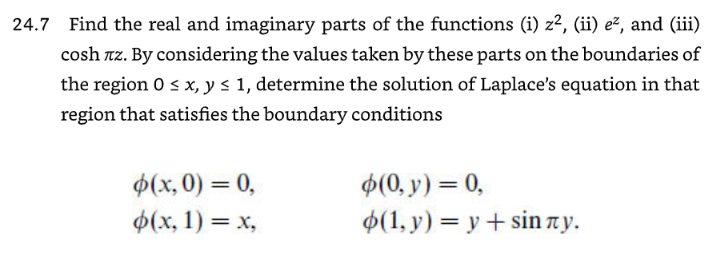 Solved 24.7 Find the real and imaginary parts of the | Chegg.com
