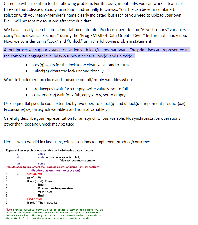 Come up with a solution to the following problem. For | Chegg.com