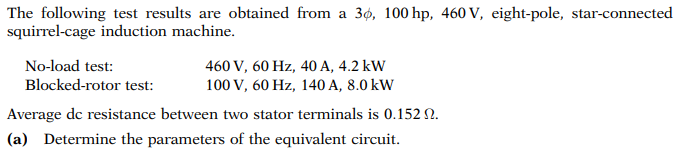 Solved The following test results are obtained from a | Chegg.com