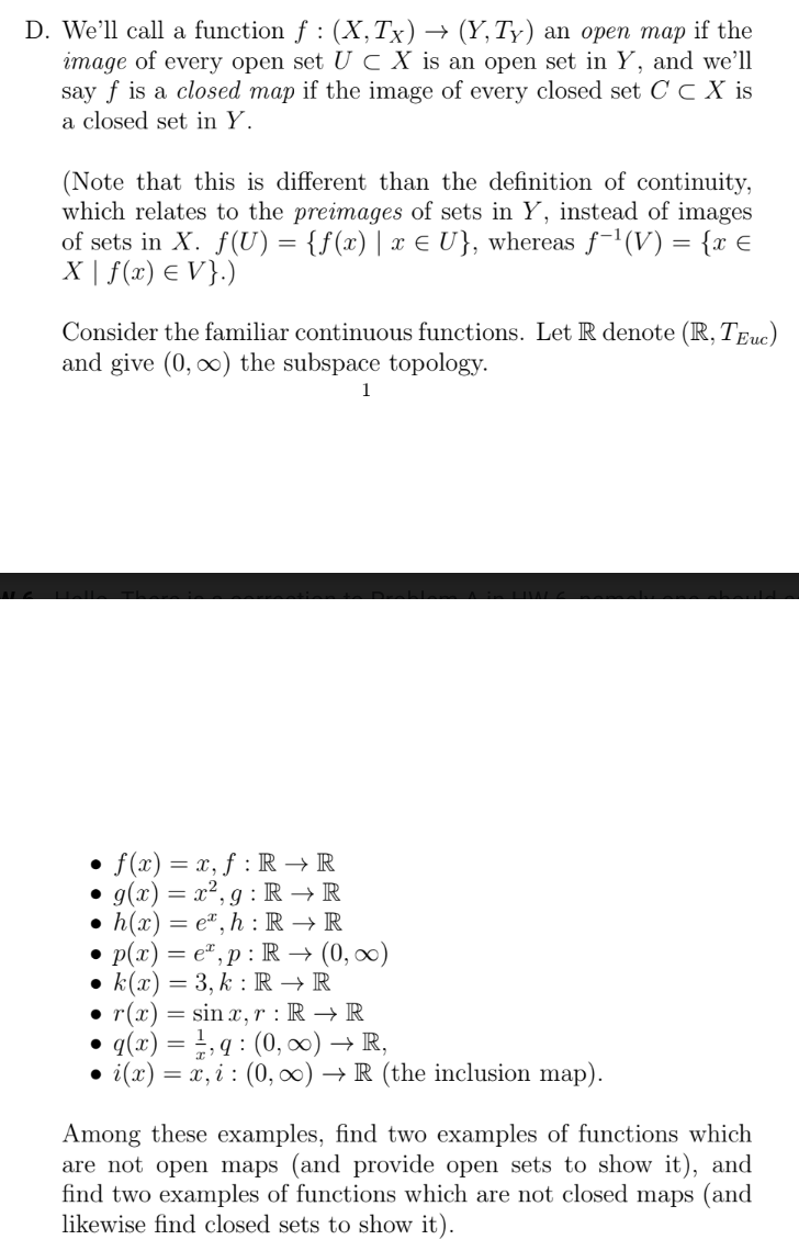 Solved D We Ll Call A Function F X Tx Y Ty An O Chegg Com