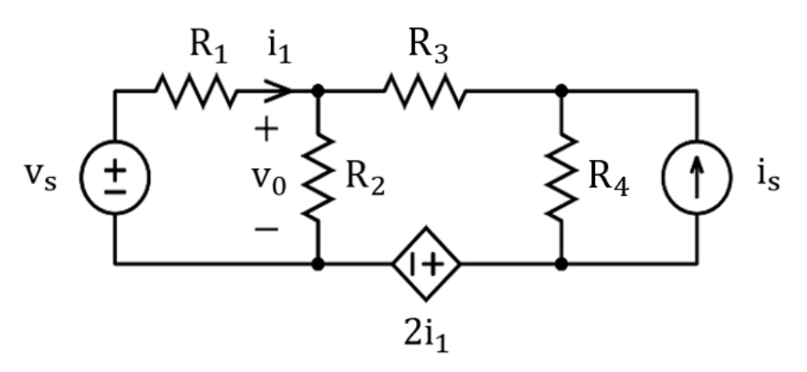 Solved Given The Circuit Below Calculate The Output Voltage 