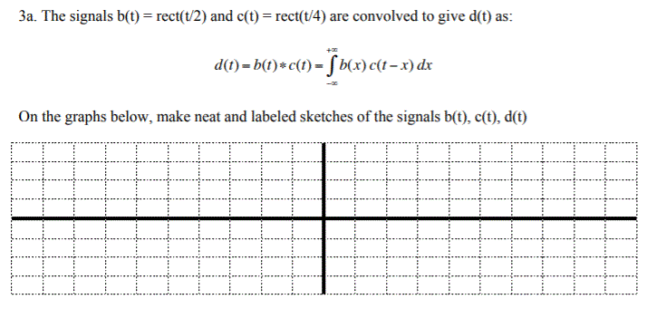 Solved 3a The Signals B T Rect T 2 And C T Rect T Chegg Com