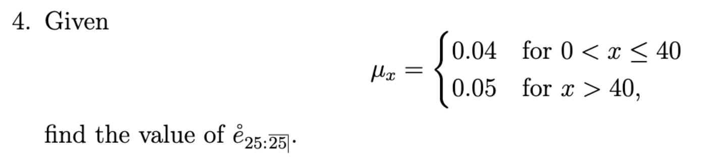 Solved 4. Given μx={0.040.05 for 0 | Chegg.com