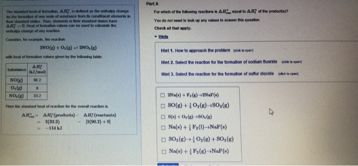 Solved For Which Of The Following Reactions Is Delta H Of | Chegg.com