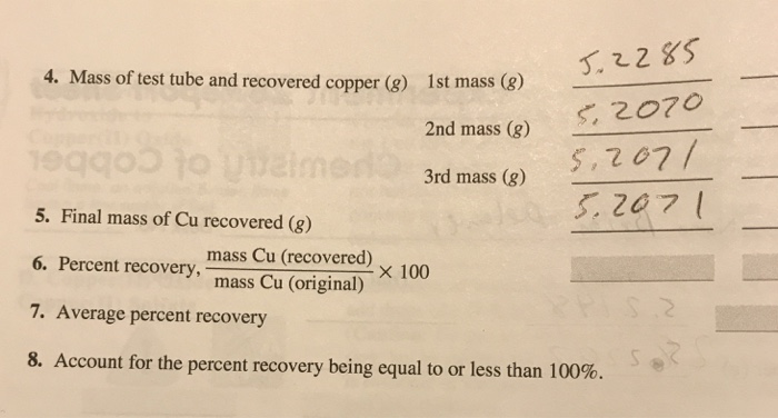 experiment 28 chemistry of copper pre lab answers