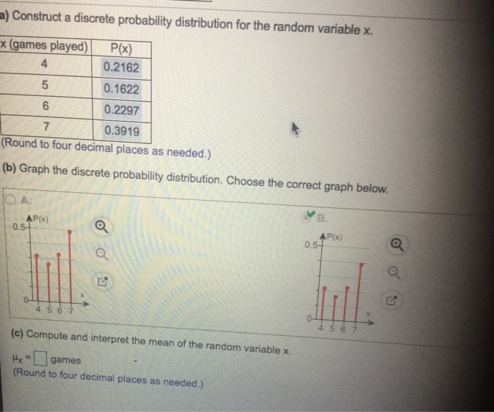 Solved a) Construct a discrete probability distribution for | Chegg.com