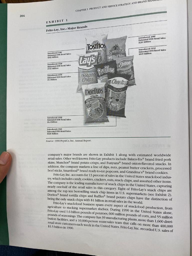 Solved CASE Frito-Lay, Inc. Sun Chips Multigrain Snacks In | Chegg.com