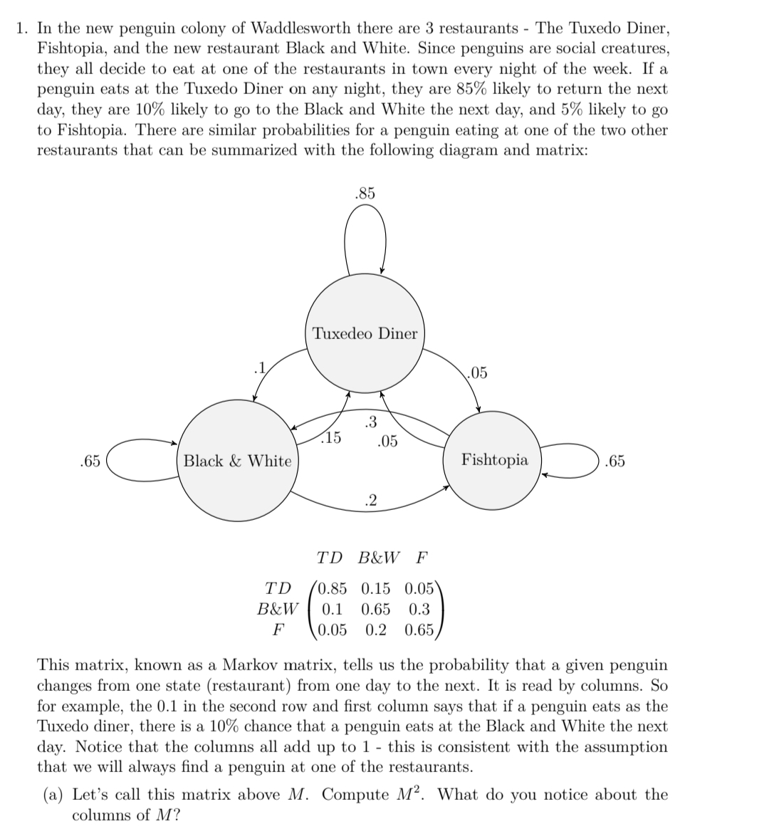 In ﻿the new penguin colony of ﻿Waddlesworth there are | Chegg.com