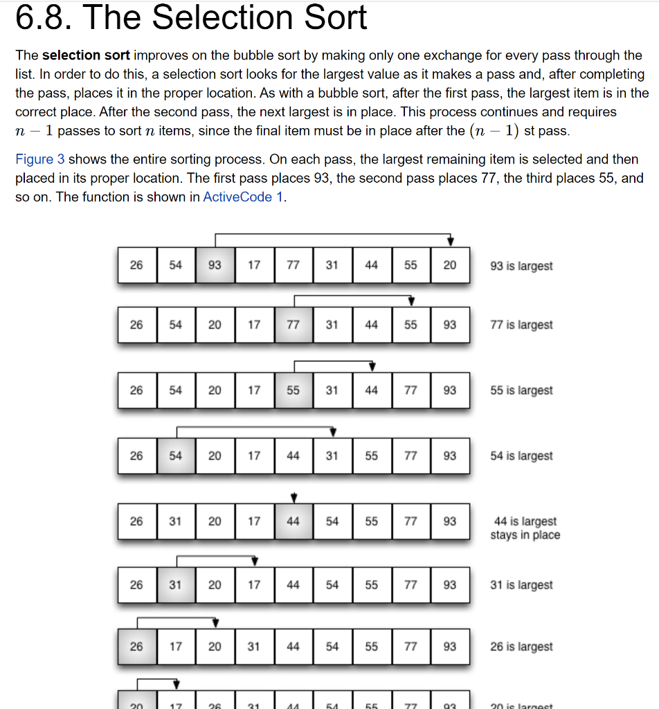 6.7. The Bubble Sort — Problem Solving with Algorithms and Data Structures