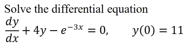 Solved Solve The Differential Equation 