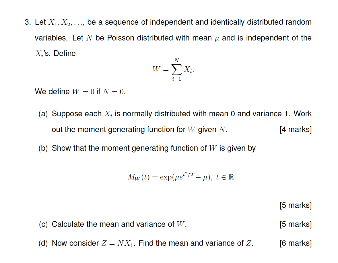 Solved Let X1x2 Be A Sequence Of Independent And