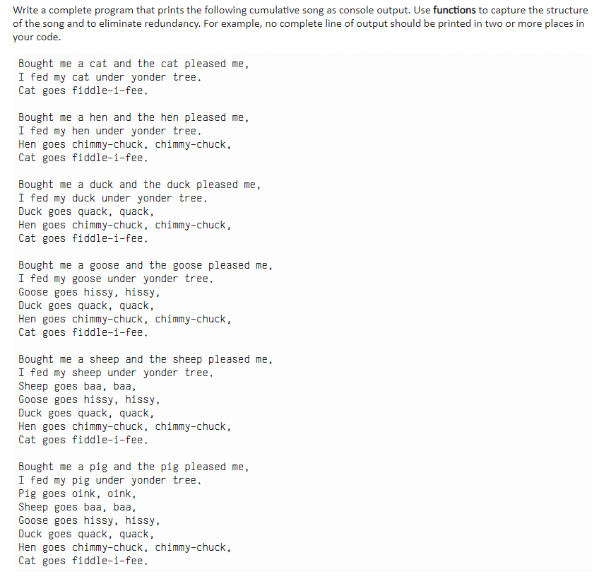 Solved Write a complete program that prints the following | Chegg.com