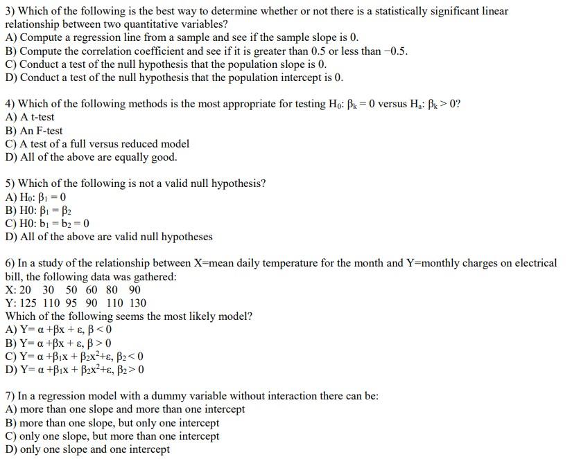 Solved PART II: Multiple Choice Questions. (30%) 1 2 3 4 5 6 | Chegg.com