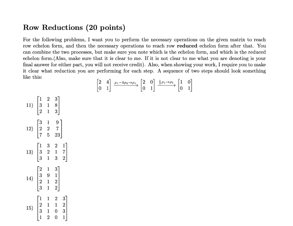 Solved For the following problems, I want you to perform the