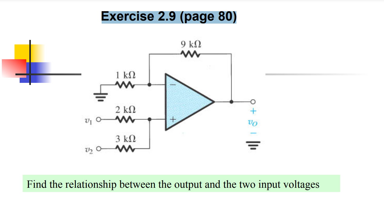 Solved Exercise 2.9 (page 80) Find the relationship between | Chegg.com