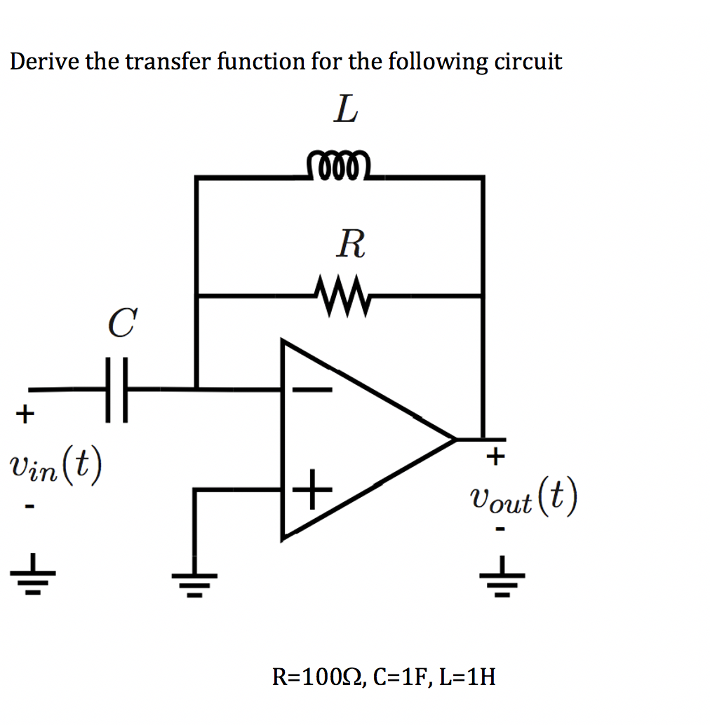 Deriving Transfer Function Solved Derive the transfer function for the following | Chegg.com