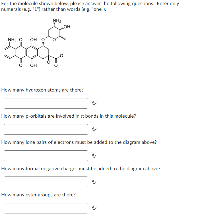 Solved For The Molecule Shown Below, Please Answer The | Chegg.com