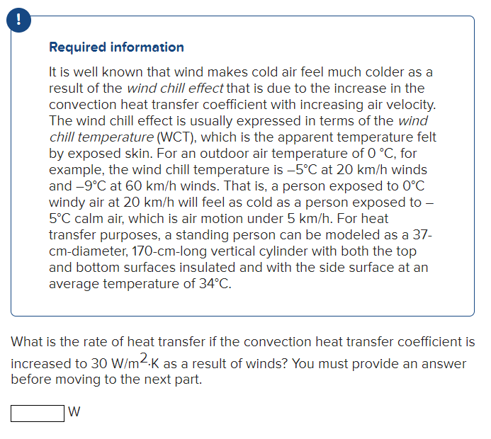 Solved Required information It is well known that wind makes