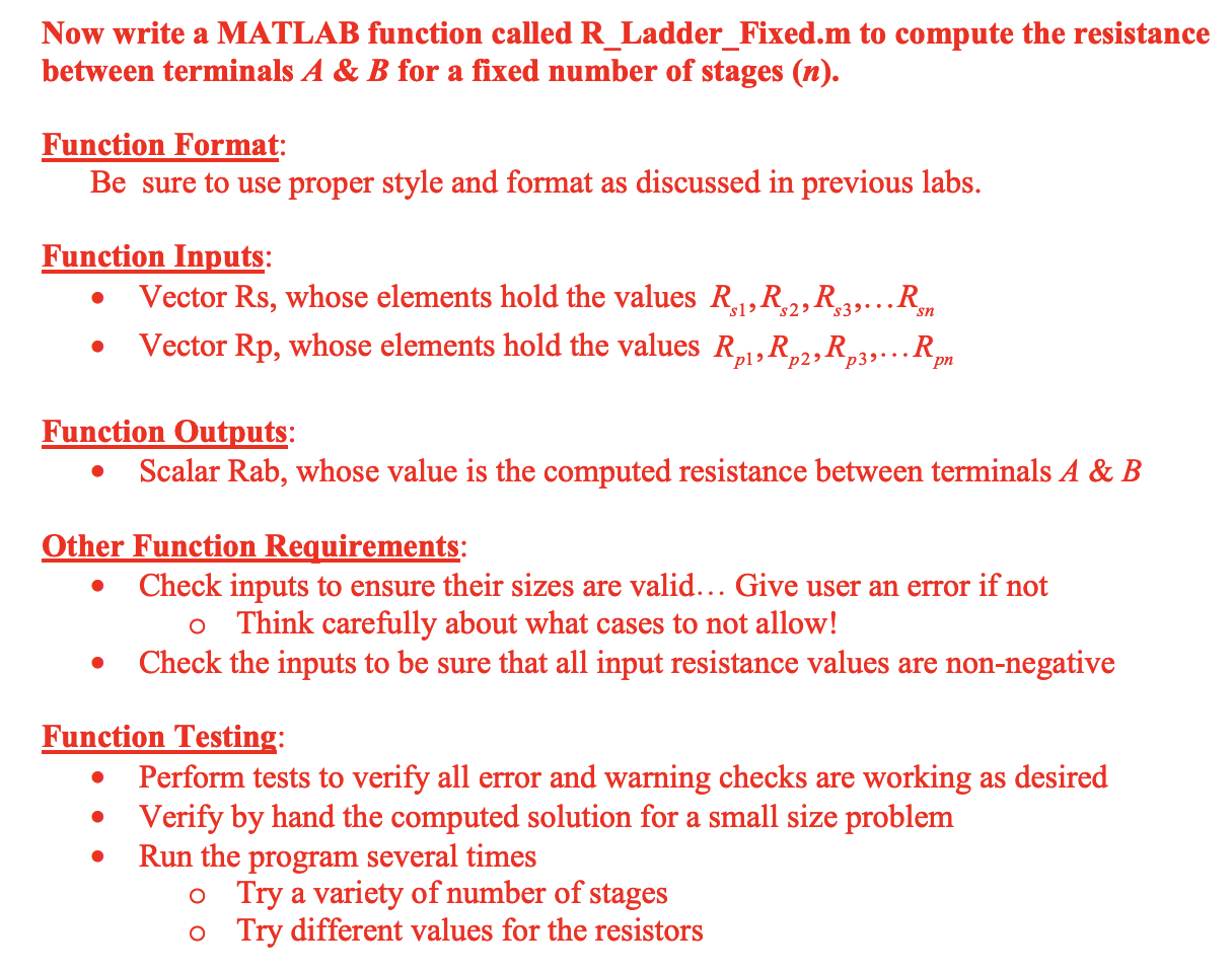 Solved . . Write a simple test MATLAB function that | Chegg.com