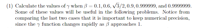 Solved (1) Calculate The Values Of When B = 0.1,0.6, 3/2, | Chegg.com