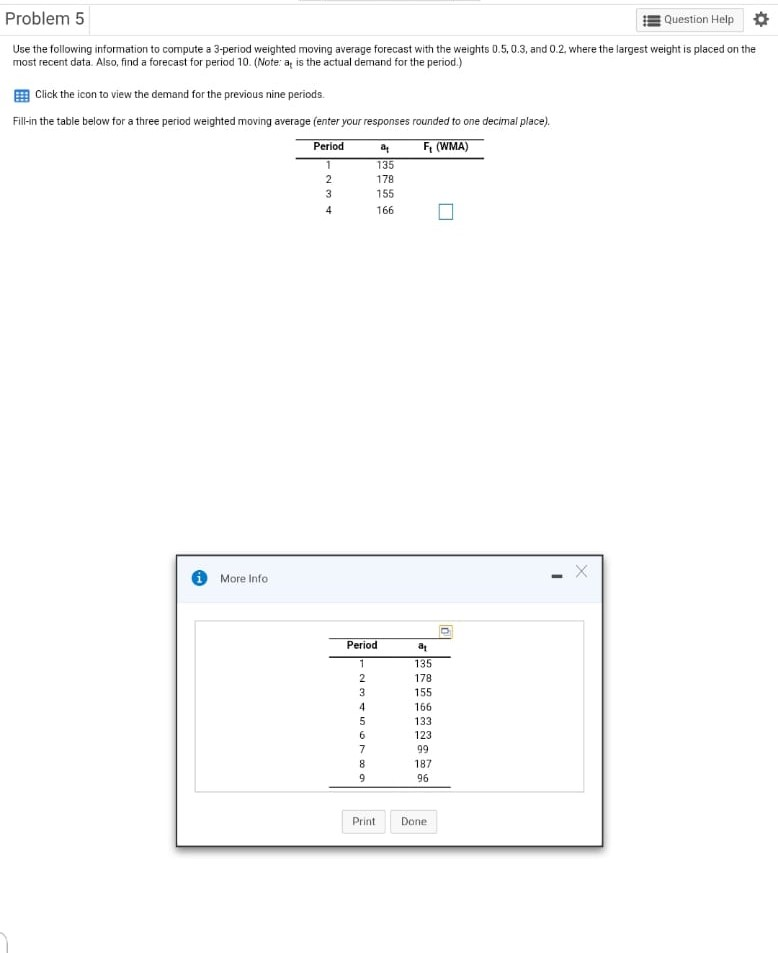 Solved Problem 5 Question Help * Use The Following | Chegg.com