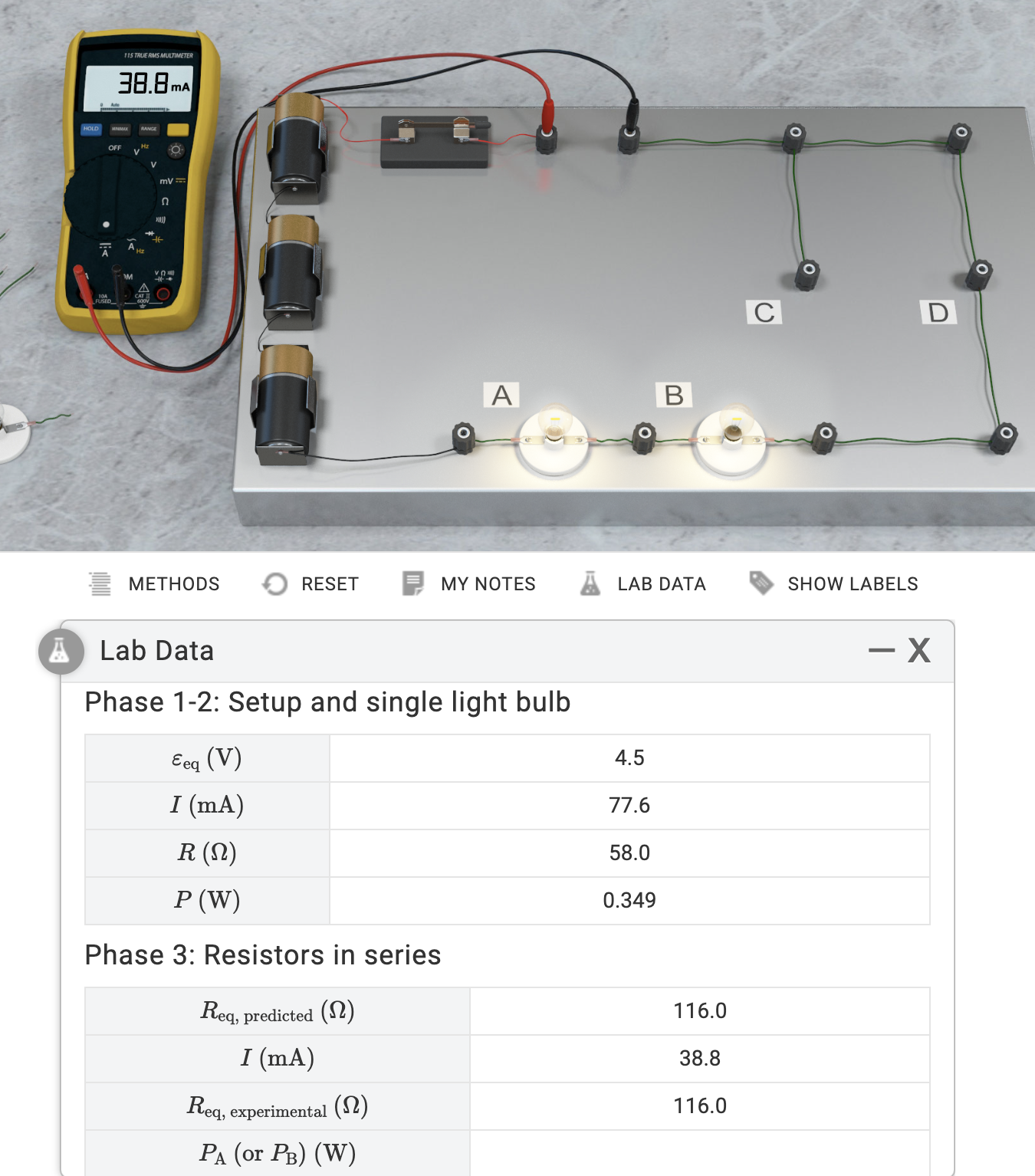 Solved Calculate Power Dissipated In One Of The Bulbs. | Chegg.com