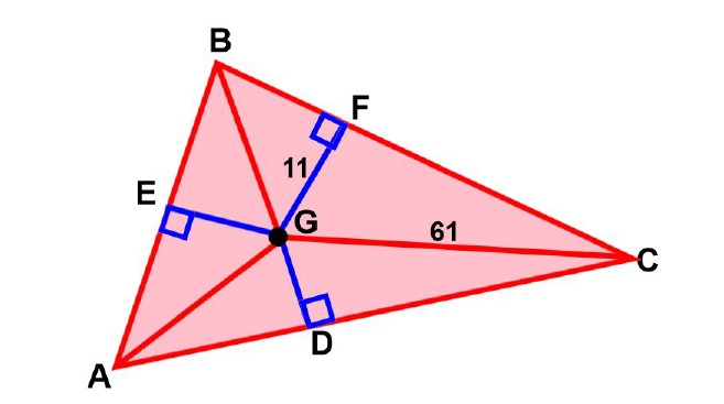 Solved G Is The Incenter Of Triangle Abc Find The Leng Chegg Com