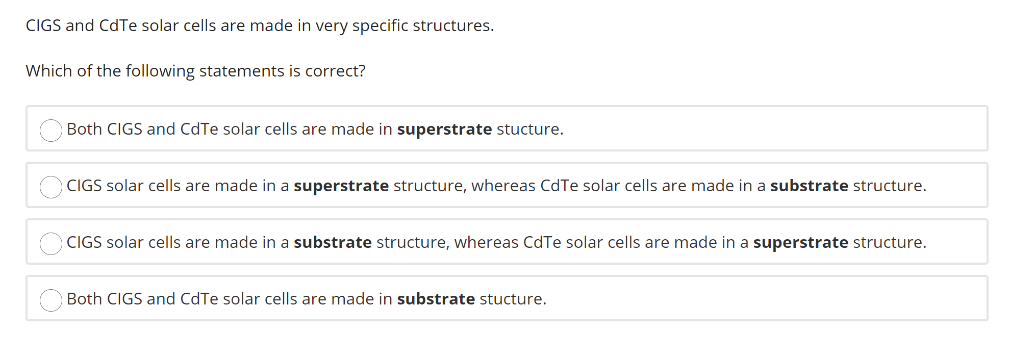 Solved Cigs And Cdte Solar Cells Are Made In Very Specific Chegg