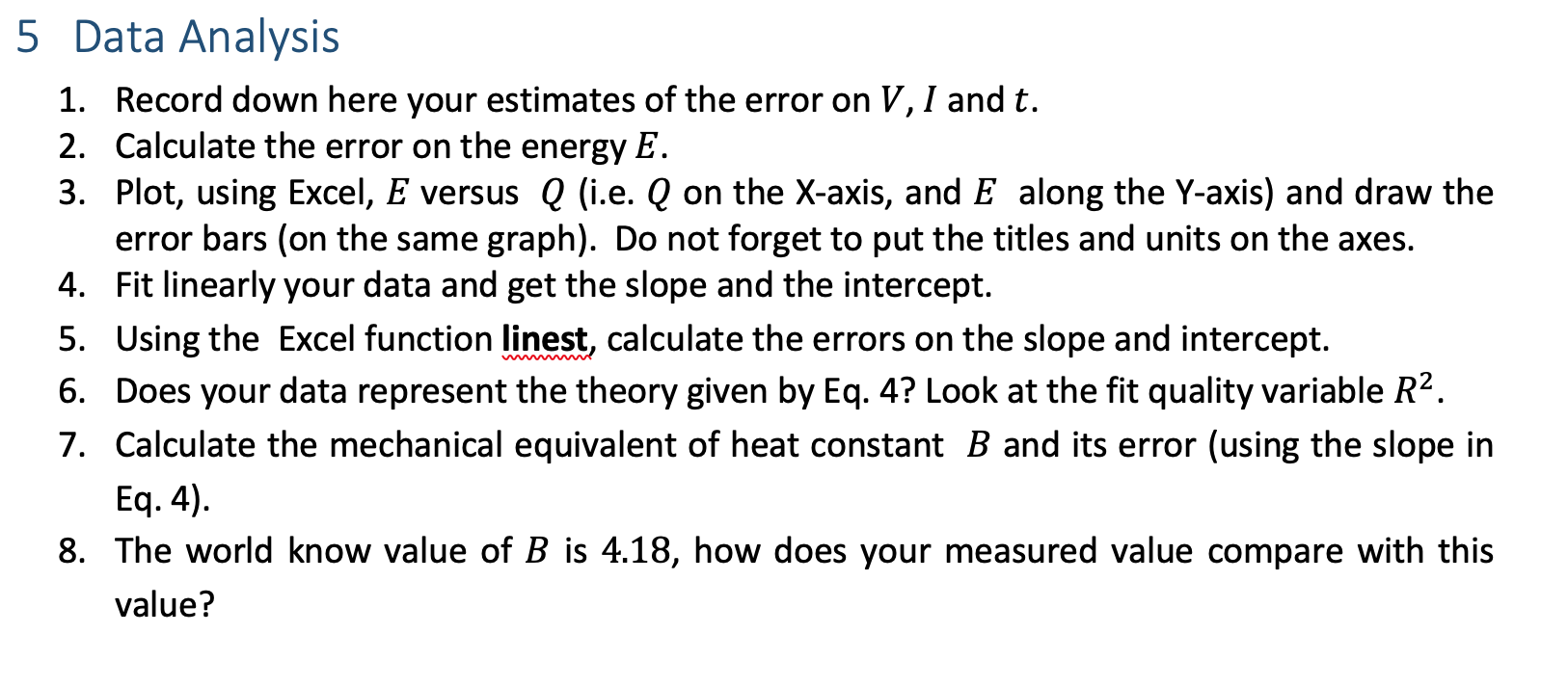 Solved we had Mechanical Equivalent of Heat experiment in