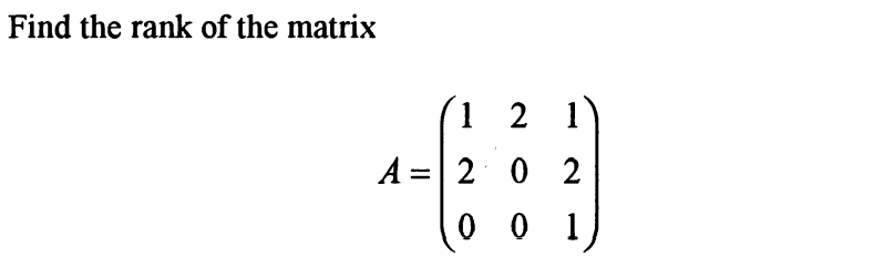how to find rank of linear transformation