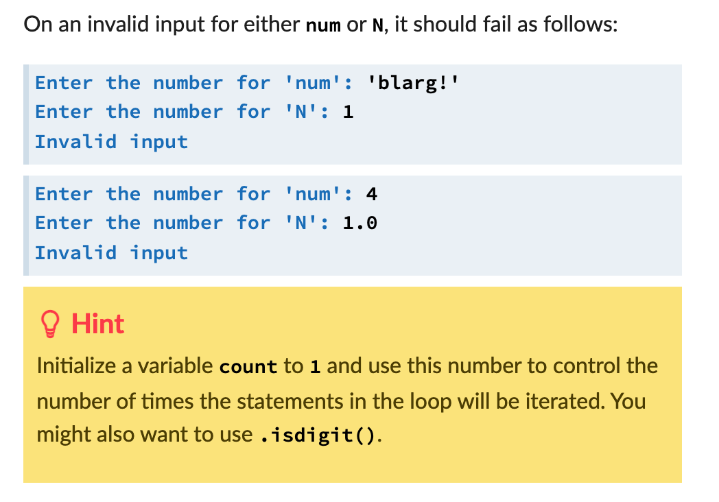 Solved Write a program that takes values num and N as input | Chegg.com