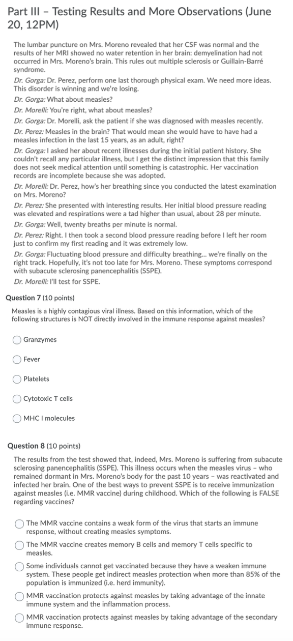 Can anyone tell me why my answers were wrong? (Reviewing missed question on  my final exam) : r/Immunology