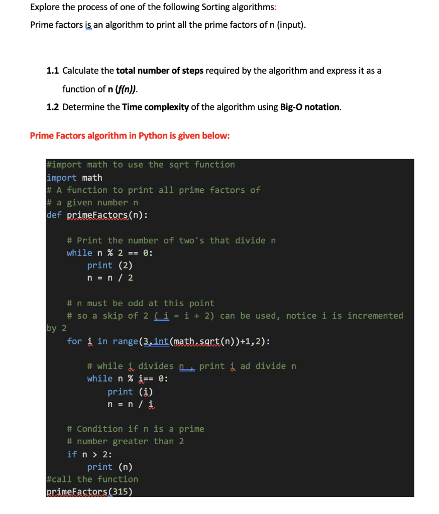 Solved Explore the process of one of the following Sorting | Chegg.com