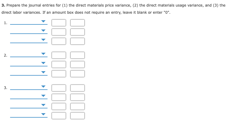 Solved Direct Labor And Direct Materials Variances Journal Chegg