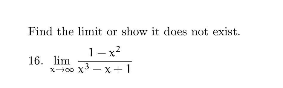 Solved Find the limit or show it does not | Chegg.com