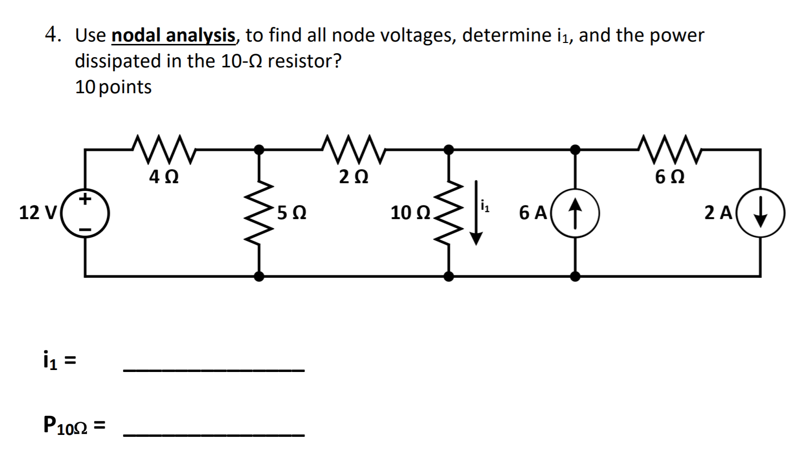 Solved Use Nodal Analysis To Find All Node Voltages