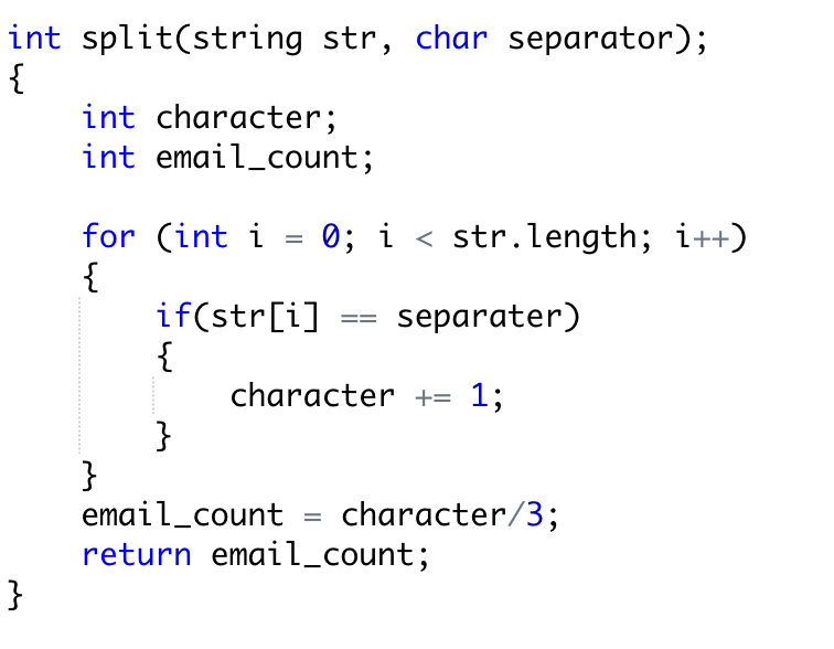 Solved Create a function called readEmails which will take | Chegg.com