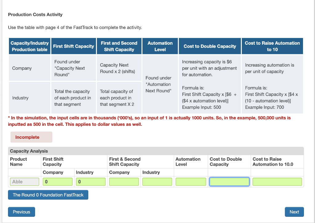 Solved Capacity Analysis Capacity Analysis Being Able To Chegg Com