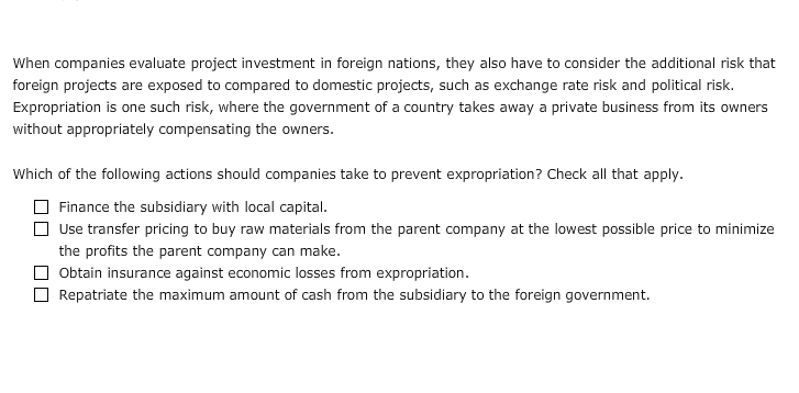 solved-when-companies-evaluate-project-investment-in-foreign-chegg