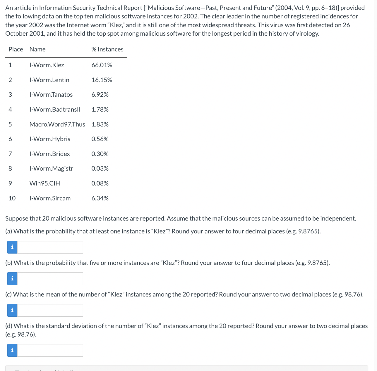 Solved An article in Information Security Technical Report | Chegg.com