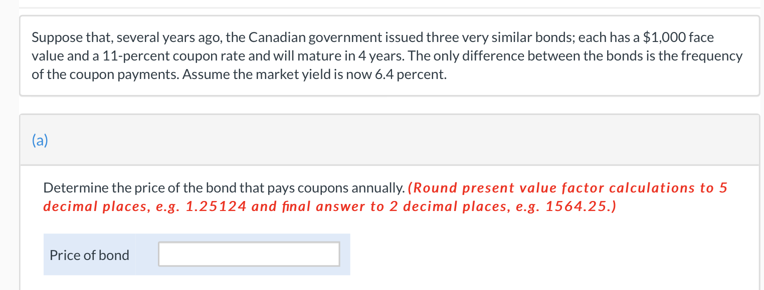 Solved Suppose That, Several Years Ago, The Canadian | Chegg.com