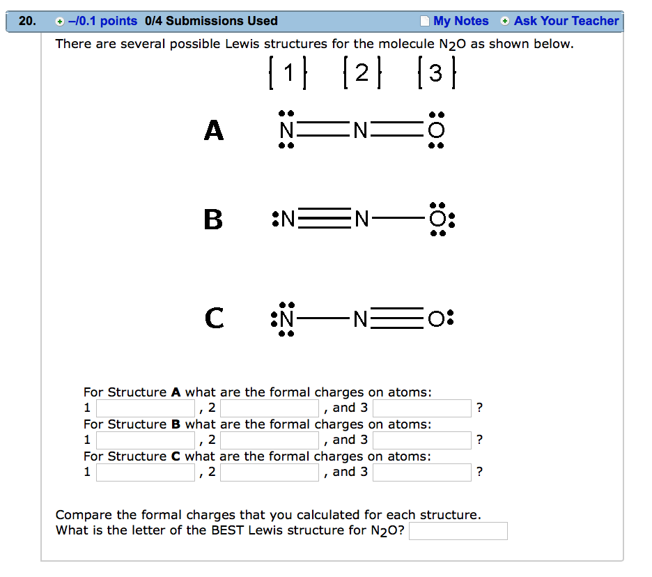 Lewis Dot Structure For Nno