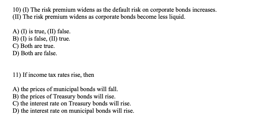 default risk premium on corporate bonds